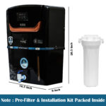 Ai Qua 12 L RO + UV + UF + TDS Control + Alkaline + Copper + UV in Tank (Black) - Image 8