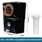 Mirage 12 L RO + UV + UF + TDS Control + Alkaline + Copper + UV in Tank (Black) - Image 5