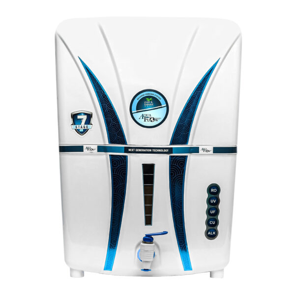 Aqua Flow Enterprises Diamond Full White 12 L RO + UF + UV + UV_LED + TDS Control Water Purifier  (White)