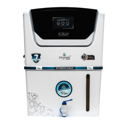Ai Qua 12 L RO + UV + UF + TDS Control + Alkaline + Copper + UV in Tank (White)