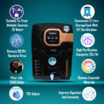 Vista Pro 12 L RO + UV + UF + TDS Control + Alkaline + Copper + UV in Tank (Black) - Image 3